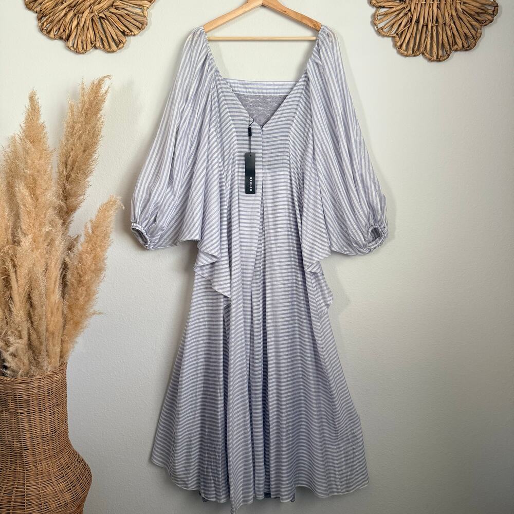Beulah maxi dress balloon sleeves striped boho Small - Picture 6 of 11